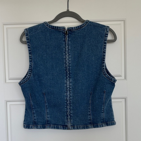 Abercrombie Denim Sleeveless Top - Picture 3 of 6